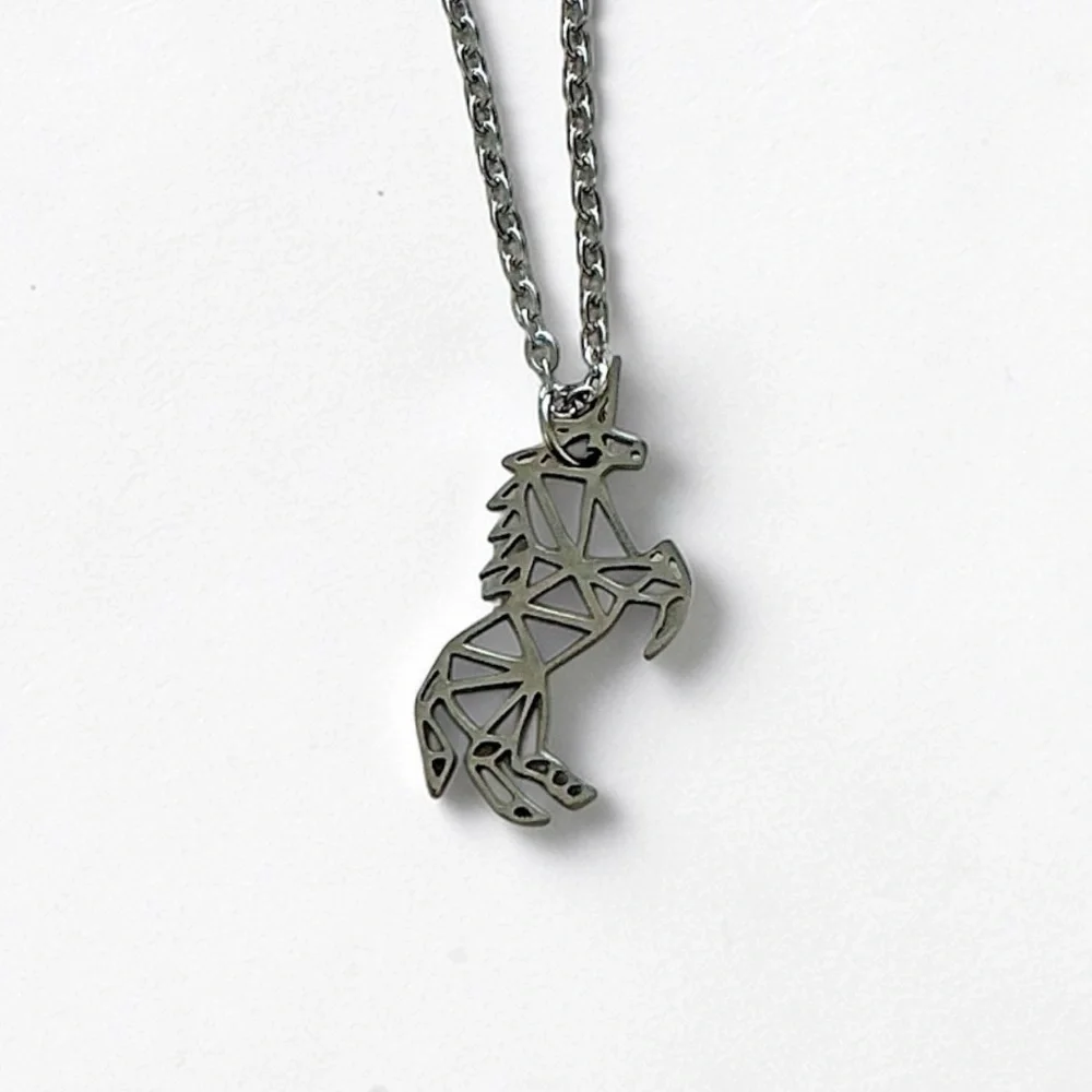 🆕 Unicorn Pendant Necklace-Stainless Steel